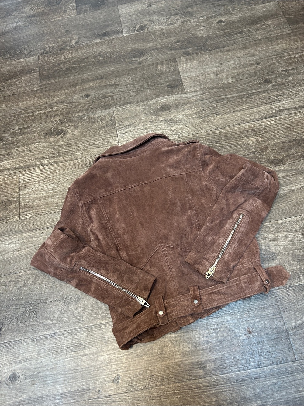 Blank NYC Rich Brown Suede Moto Jacket - Picture 3 of 3
